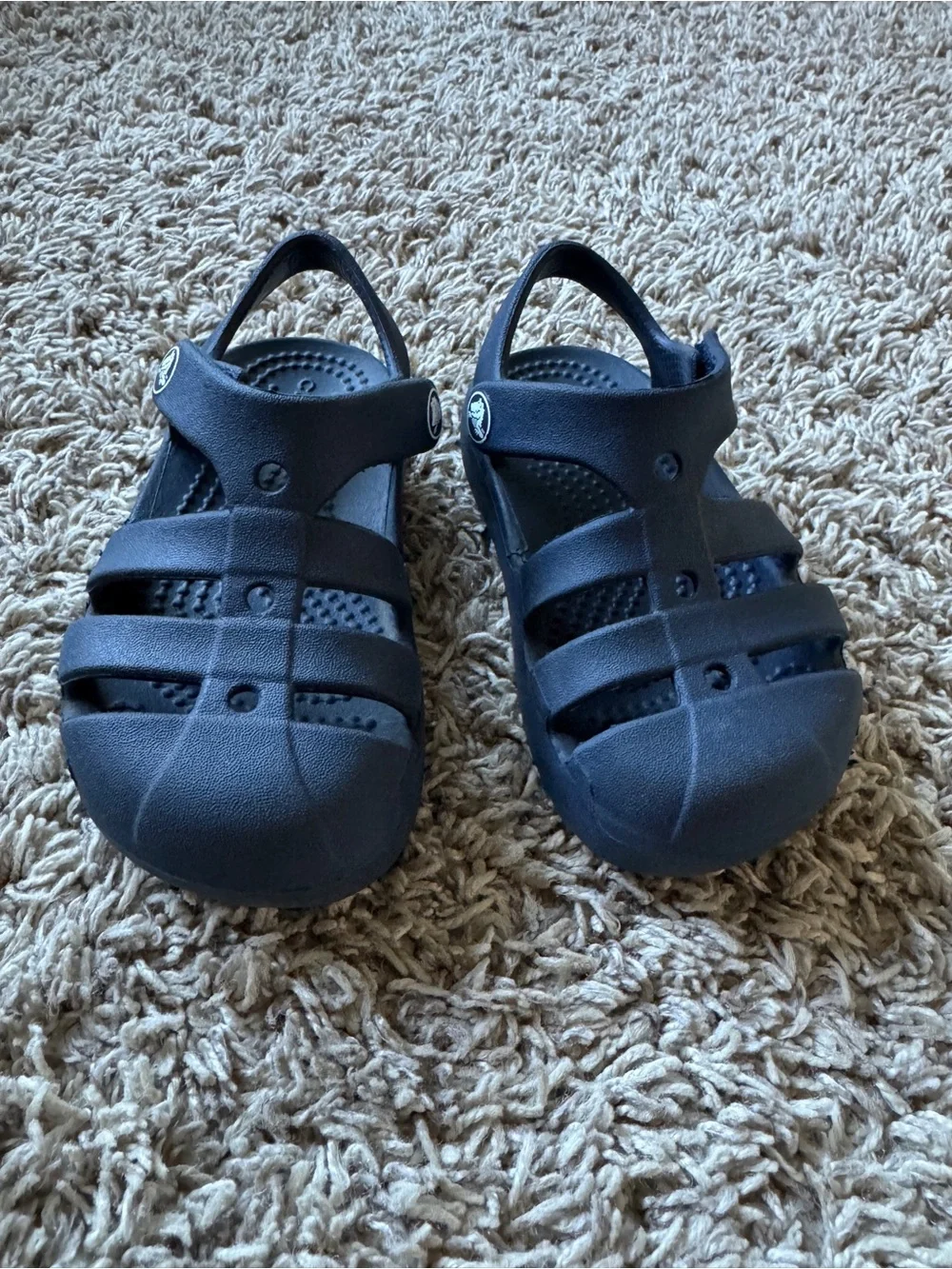 Toddler Navy Crocs 7C